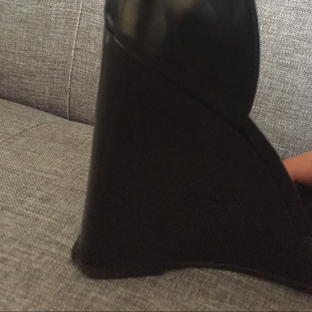 Gianni Versace Black Wedge Heels. Vintage - Picture 8 of 8